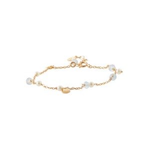 Pernille Corydon Jewellery Náramok 'Afterglow Sea'  zlatá / biela / svetlomodrá