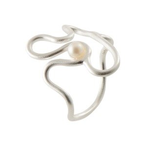 Pernille Corydon Jewellery Prsteň  strieborná / perlovo biela