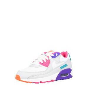 Nike Sportswear Nízke tenisky 'Air Max 90'  svetlosivá / biela / ružová / modrá / tyrkysová