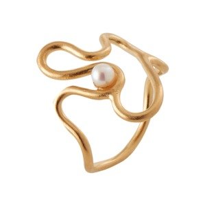 Pernille Corydon Jewellery Prsteň  zlatá / perlovo biela
