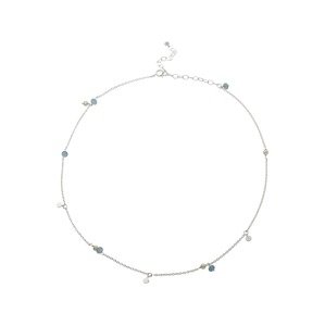 Pernille Corydon Jewellery Retiazka 'Afterglow Sea'  strieborná / svetlomodrá