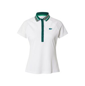 Lacoste Sport Funkčné tričko  biela / smaragdová