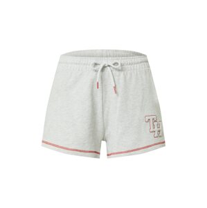 Tommy Hilfiger Underwear Pyžamové nohavice  svetlosivá / červená / biela