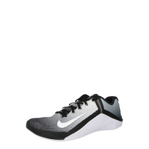 NIKE Športová obuv 'Metcon 6'  biela / čierna / svetlosivá