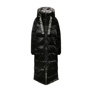 Herrlicher Zimný kabát 'Tola'  čierna / striebornosivá
