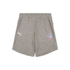 PUMA Športové nohavice 'Neymar'  tyrkysová / sivá melírovaná / ružová / biela