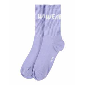 WEARKND Ponožky  orgovánová / biela