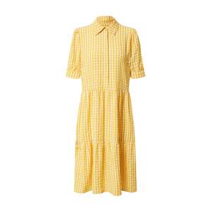 Freequent Košeľové šaty 'SCAT'  žltá / biela