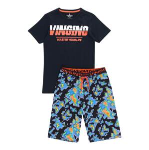 VINGINO Pyžamo  tmavomodrá / oranžová / biela / svetlomodrá / svetlofialová