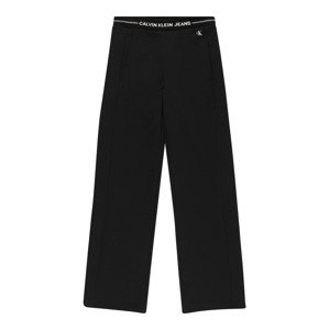 Calvin Klein Jeans Nohavice 'Intarsia'  čierna / biela