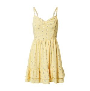 HOLLISTER Letné šaty  žltá / biela / olivová