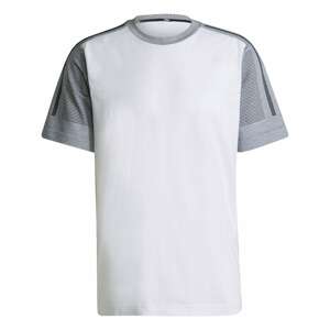 ADIDAS PERFORMANCE Funkčné tričko  sivá / tmavosivá / biela