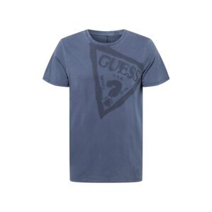 GUESS T-Shirt  čierna / modrosivá