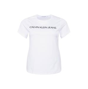 Calvin Klein Jeans Curve Tričko  tmavomodrá / biela