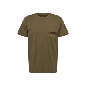 GUESS T-Shirt  oranžová / biela / olivová
