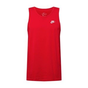 Nike Sportswear Top  červená / biela