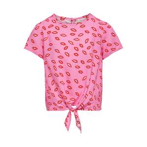 KIDS ONLY Shirt 'Danielle'  ružová / červená / biela
