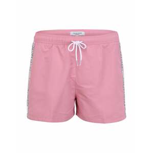 Calvin Klein Swimwear Plavecké šortky  ružová / biela