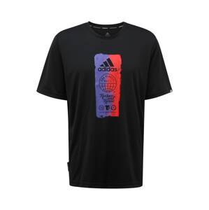 ADIDAS PERFORMANCE Funkčné tričko  čierna / svetlofialová / červená