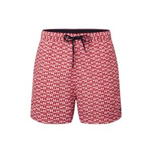 Tommy Hilfiger Underwear Badeshorts  červená / biela