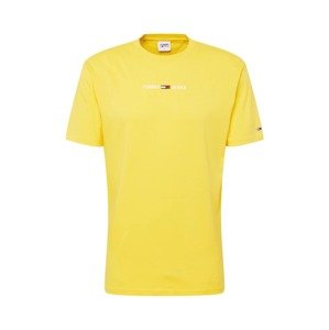 Tommy Jeans Tričko  žltá / biela / červená / tmavomodrá