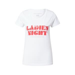 EINSTEIN & NEWTON Tričko 'Ladies Night'  oranžovo červená / biela
