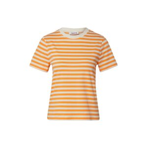 EDITED Tričko 'Leila'  zmiešané farby / oranžová / biela