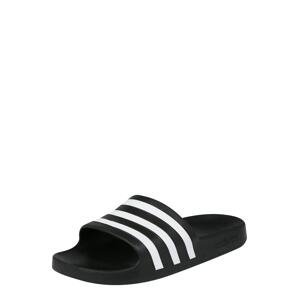 ADIDAS ORIGINALS Plážové / kúpacie topánky 'ADILETTE'  biela / čierna