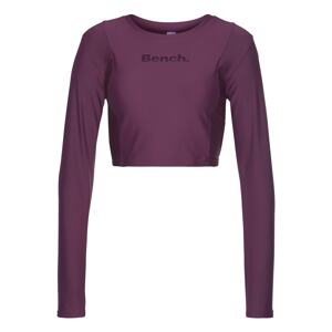 BENCH Funkčné tričko  fialová / biela