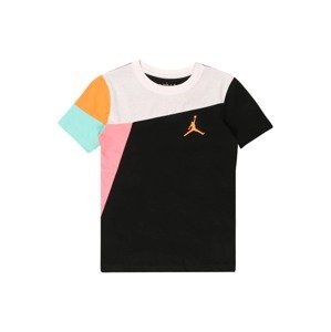 Jordan Tričko  čierna / oranžová / ružová / biela / vodová