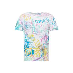 GUESS T-Shirt  biela / tyrkysová / neónovo modrá / ružová / žltá