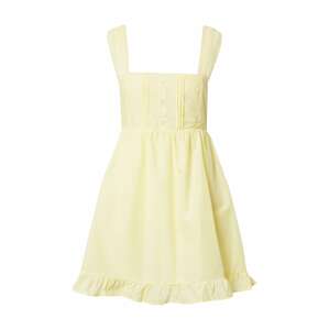 Cotton On Letné šaty 'FLORA FRILLY PINNY'  svetložltá