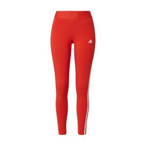 ADIDAS PERFORMANCE Športové nohavice  biela / svetločervená