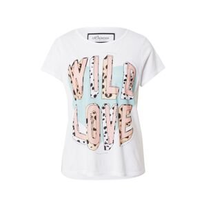 PRINCESS GOES HOLLYWOOD Tričko 'Wild Love'  biela / zmiešané farby
