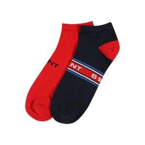GANT Ponožky  červená / modrá / biela / kobaltovomodrá