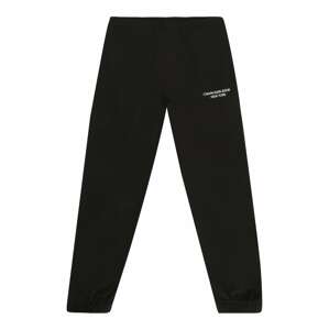 Calvin Klein Jeans Športové nohavice  čierna / biela