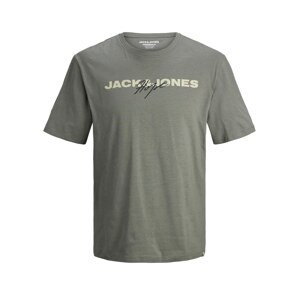 Jack & Jones Junior Tričko  krémová / čierna / tmavosivá