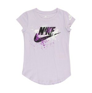 Nike Sportswear Tričko  pastelovo fialová / tmavofialová / čierna / biela