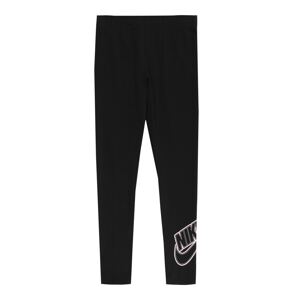 Nike Sportswear Legíny  čierna / biela / svetlofialová