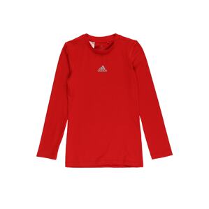 ADIDAS PERFORMANCE Funkčné tričko  svetlosivá / červená