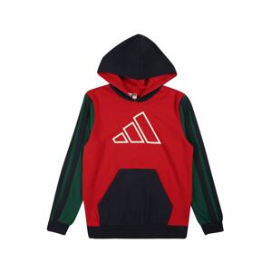 ADIDAS PERFORMANCE Sportsweatshirt  červená / čierna / tmavozelená / biela