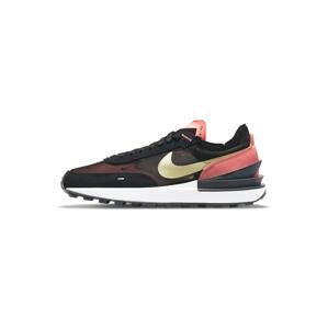 Nike Sportswear Sneaker 'Waffle One'  čierna / lososová / zlatá