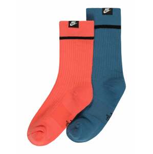 Nike Sportswear Ponožky  oranžovo červená / modrosivá / čierna