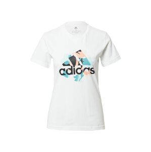 ADIDAS PERFORMANCE Funkčné tričko  biela / broskyňová / pastelovo modrá / čierna