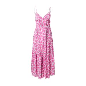 Pimkie Letné šaty 'TAREK'  rosé / biela / svetlomodrá