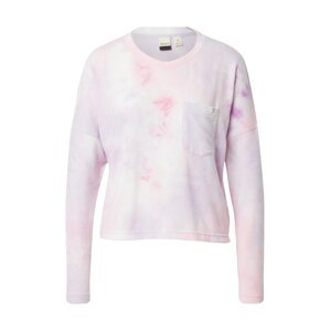 ROXY Sweatshirt 'SUNSHINE SPIRIT'  ružová / biela