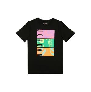 Jordan Funkčné tričko  čierna / zelená / fialová / žltá