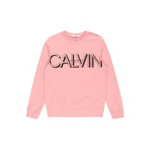 Calvin Klein Jeans Mikina  staroružová / čierna