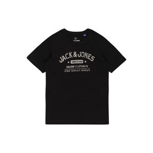 Jack & Jones Junior Shirt  čierna / béžová melírovaná
