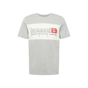 Hummel Funkčné tričko  sivá melírovaná / biela / čierna / červená